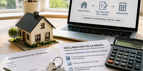 Declaración renta venta vivienda IRPF España